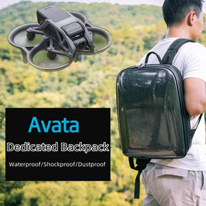 For DJI AVATA Storage Bag Hard Shell Waterproof Shoulder Bag Backpack, Style 2 Black Lining, Style 2 Yellow Lining