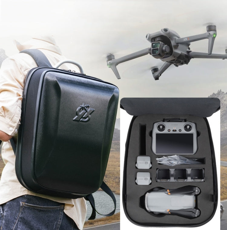 For DJI AIR 3 Hard Shell Storage Bag Portable Protective Backpack