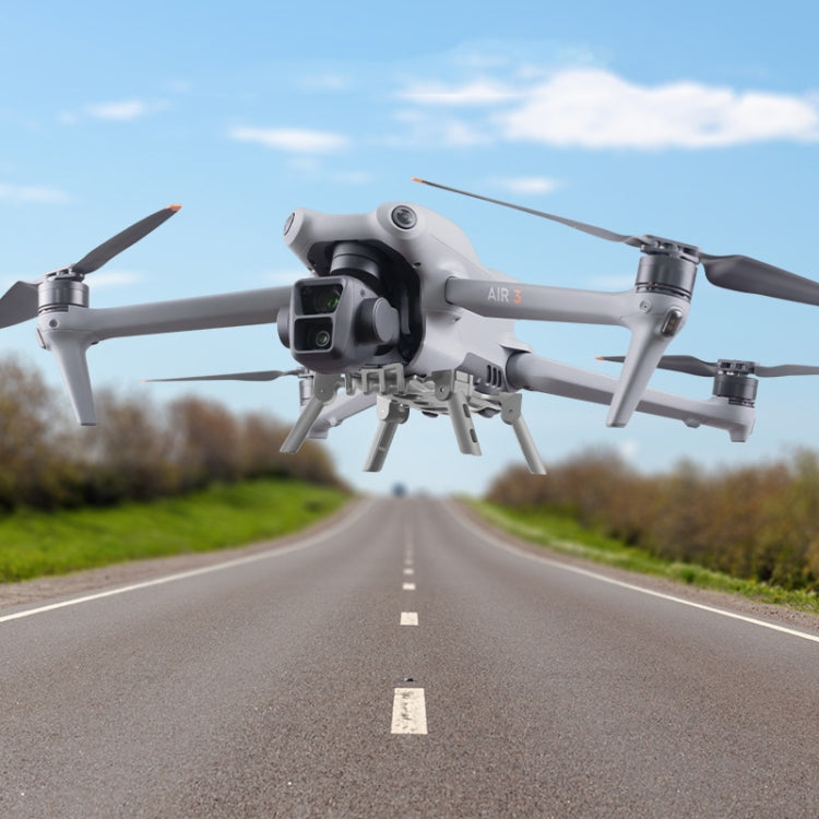 For DJI Air 3 Heightened Landing Gear Body Protection Fall and Crash Proof Folding Extension Kickstand, For DJI Air 3