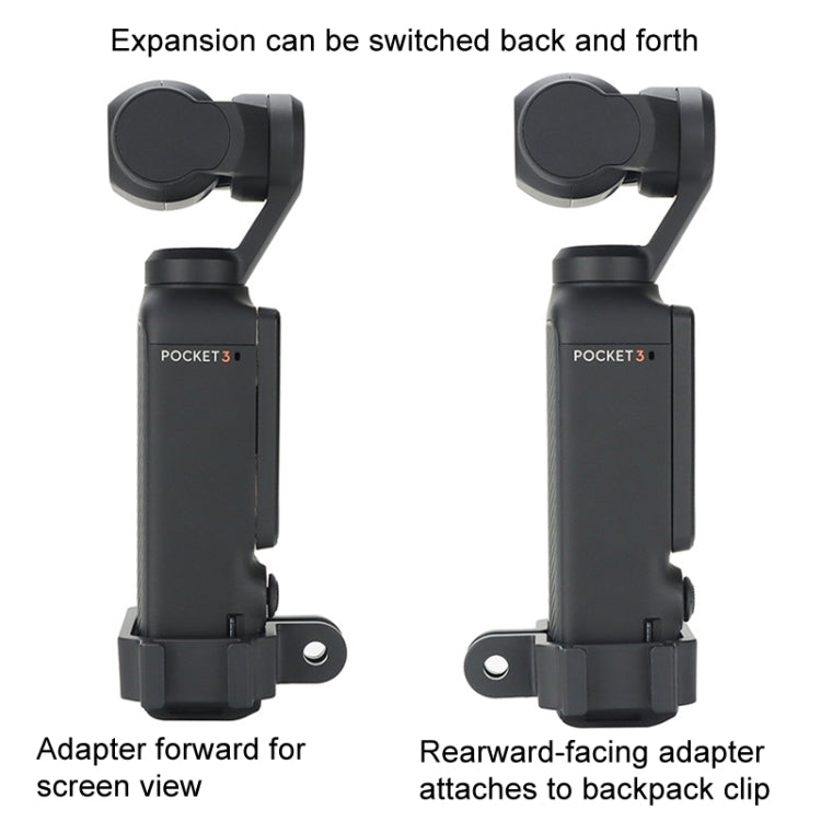 For DJI OSMO Pocket 3 Expansion Bracket Adapter Gimbal Camera Mounting Bracket Accessories, Expand Bracket, Expand Bracket+Backpack Clip, Expand Bracket+Mini Triangle, Expand Bracket+Backpack Clip+Mini Triplet