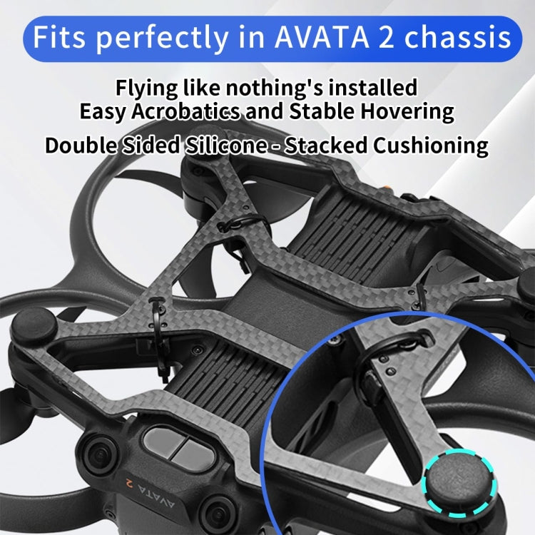 For DJI Avata 2 RCSTQ Chassis Armor Carbon Fiber Lightweight Protection Crash Bumper