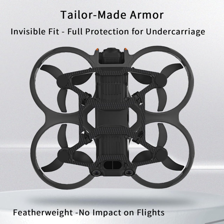 For DJI Avata 2 RCSTQ Chassis Armor Carbon Fiber Lightweight Protection Crash Bumper