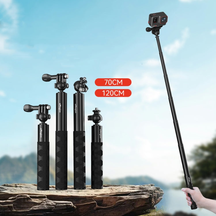 Ball Joint Selfie Stick Sports Camera Extension Rod for DJI / GoPro HERO / Insta360, aMagisn 70cm 1/4 Inch, aMagisn 70cm 3-claw, aMagisn 120cm 1/4 Inch, aMagisn 120cm 3-claw