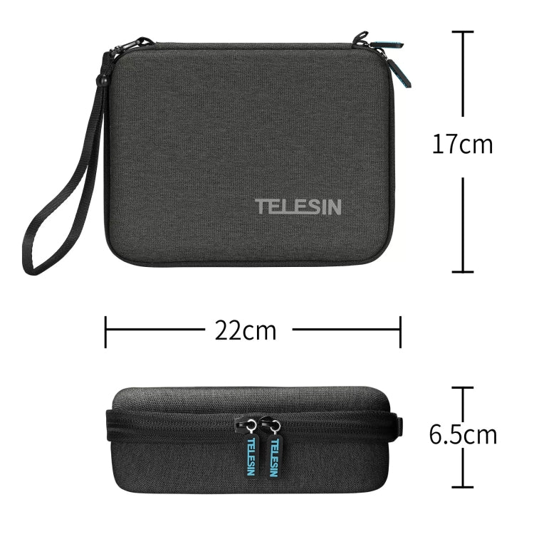 TELESIN Sports Camera Accessories Storage Bag For GoPro HERO / DJI Action / Insta360 etc.