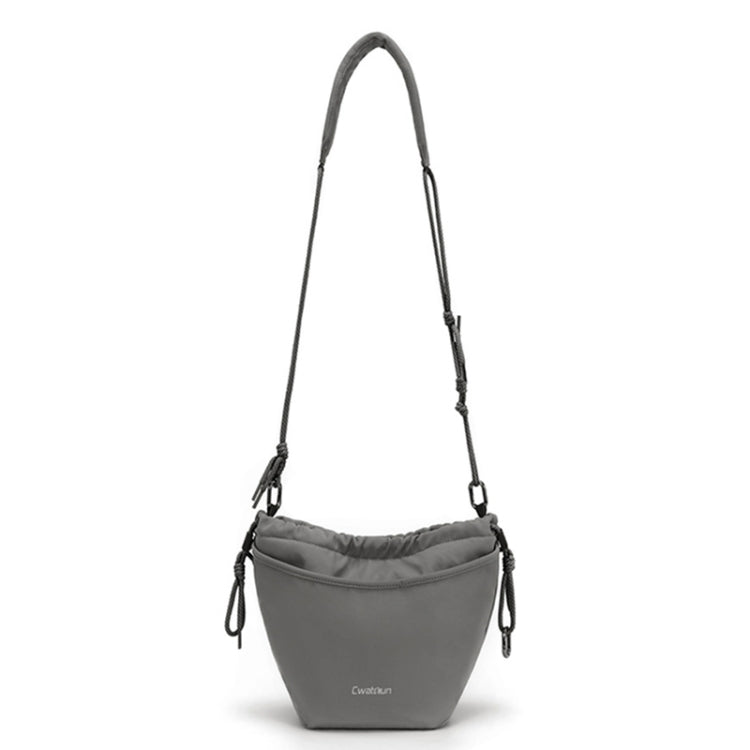 Cwatcun D159 Cloud Drawstring Camera Bag Shoulder Crossbody Photo Bag