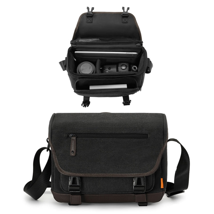 Cwatcun D142 Vintage Camera Bag Shoulder Messenger Bag Camera Digital Storage Bag
