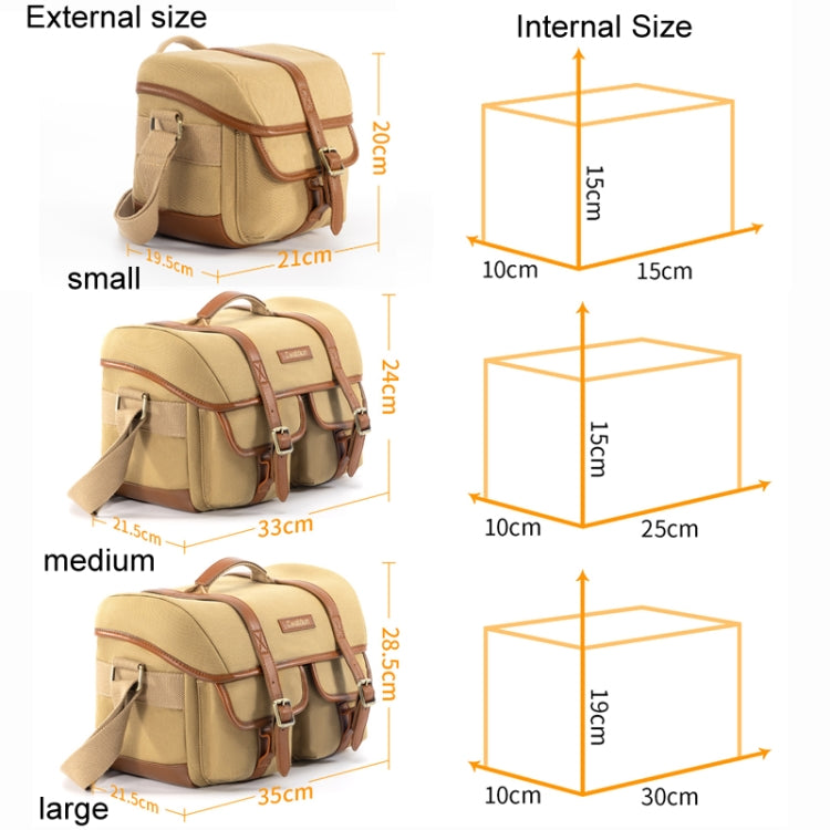 Vintage Camera Bag Crossbody Canvas Digital Bag