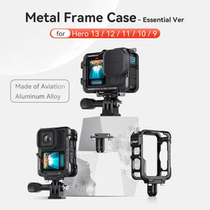 aMagisn Essential Ver Metal Rabbit Cage for GoPro HERO13 Black / HERO12 Black / HERO11 Black / HERO10 Black / HERO9 Black, AP09