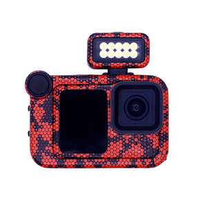 For GOPro HERO13 Black Camera Stickers Body Protective Film, 01 Watercolor, 08 Circuit White, 09 Circuit Black, 10 Circuit Dark Gold, 11 Circuit Red, 12 Circuit Blue, 13 Snake Scale Black, 14 Snake Scale White, 15 Snake Scale Gold, 16 Snake Scale Green