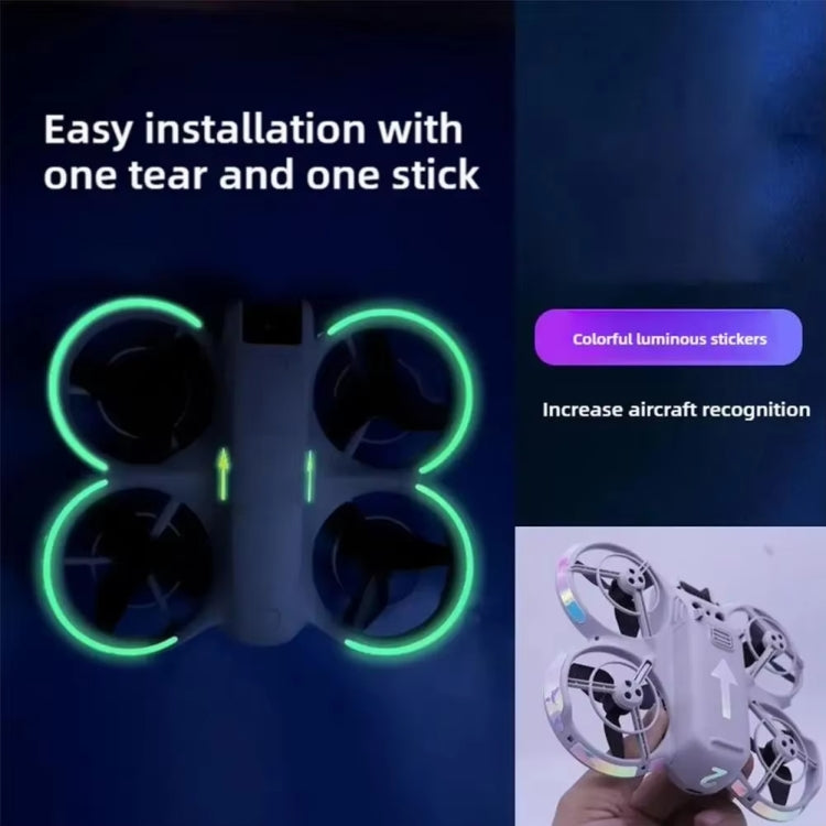 For DJI Neo Luminous Stickers Night Glow Cool Film