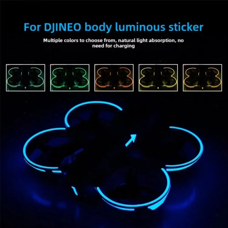 For DJI Neo Luminous Stickers Night Glow Cool Film