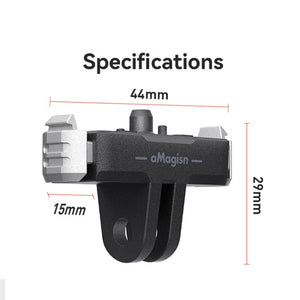 For GoPro HERO13 Black aMagisn Magnetic Quick-release Base Plastic  Adapter Accessories, For GoPro HERO13 Plastic