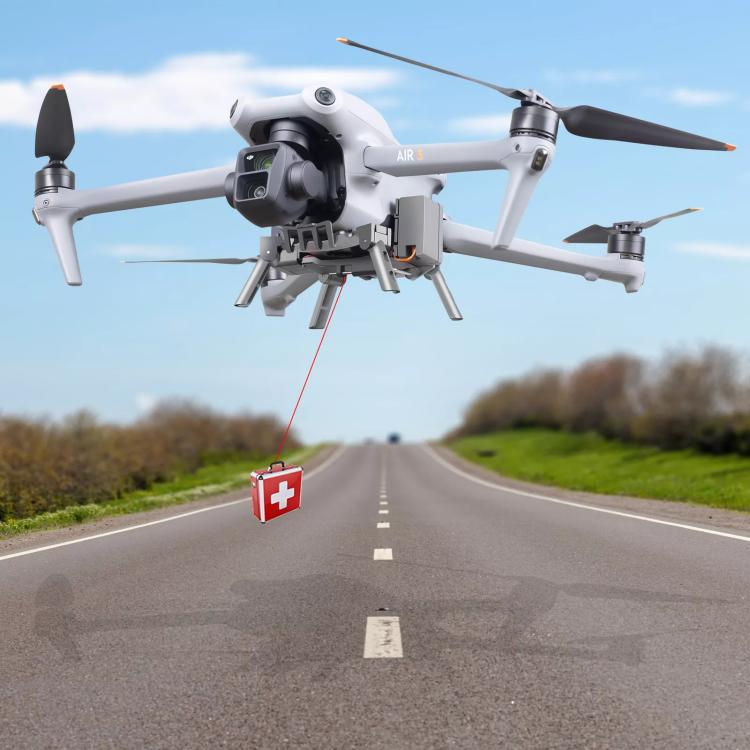 For DJI Air 3S / Air 3 Drone YX Airdrop System Rechargeable Thrower Load 500g, For DJI Air 3S / Air 3