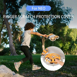 For DJI Neo CQT Drone Landing Scratch Protective Cover Prevent Finger Scratch Protective Cover Accessories, Upper Black, Upper Gray, Upper Orange, Lower Black, Lower Gray, Lower Orange