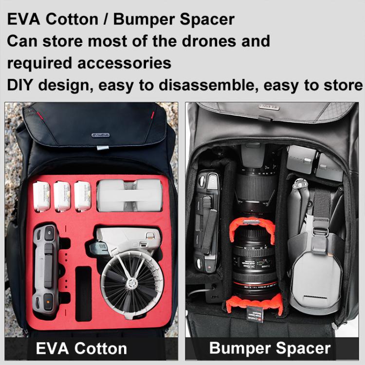 For DJI Flip CYNOVA C-MA-DB-003 Drone Shock And Stress Reduction Duffel Bag