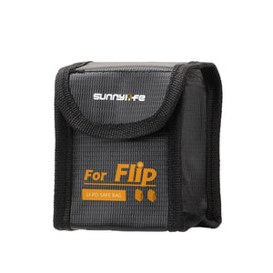 For DJI Flip Sunnylife Battery Explosion Proof Bag Li-ion Safety Storage Bag Flame Retardant Protective Bag, Small (For 1 Battery), Medium (For 2 Batteries), Large (For 2 Batteries)