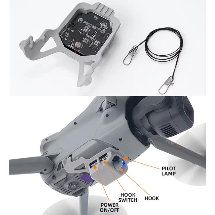 For DJI Air 3S Drone Air Thrower Transport Device