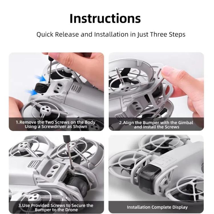 For DJI Neo BRDRC Bumper Gimbal Lens Crash Bar