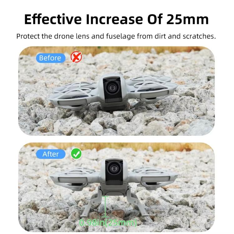 For DJI Neo BRDRC NEO021 Boosting Kickstand Drone Landing Gear Folding Sled Kickstand