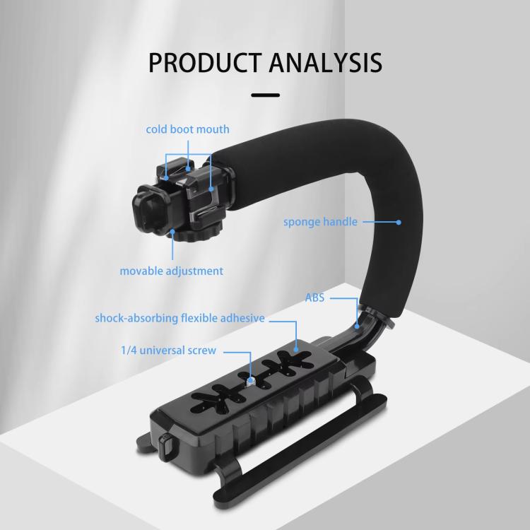 CQT  U-shape Handheld Stabilizer Kit For Cinematic Shots, Wedding Videography & Daily Vlogging, For DJI Flip, For DJI Mavic 3 / Mavic 3 Pro, For DJI Air 2 / Air 2S, For DJI Air 3 / Air 3S