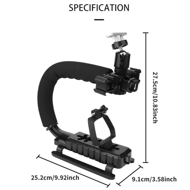 CQT  U-shape Handheld Stabilizer Kit For Cinematic Shots, Wedding Videography & Daily Vlogging, For DJI Flip, For DJI Mavic 3 / Mavic 3 Pro, For DJI Air 2 / Air 2S, For DJI Air 3 / Air 3S