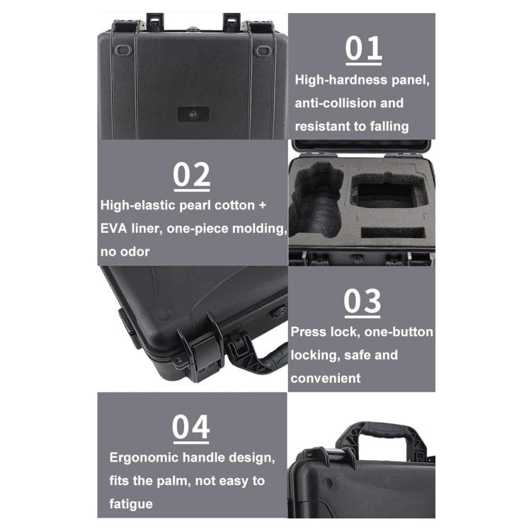 For DJI Air 3 Portable Waterproof and Shockproof Drone Storage Box Safety Explosion-proof Box
