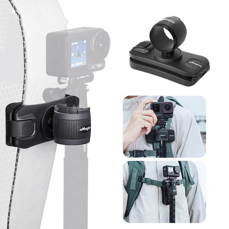 AMagisn Selfie Stick Hanger Action Camera Backpack Quick Attachment for Insta360 / DJI / GoPro