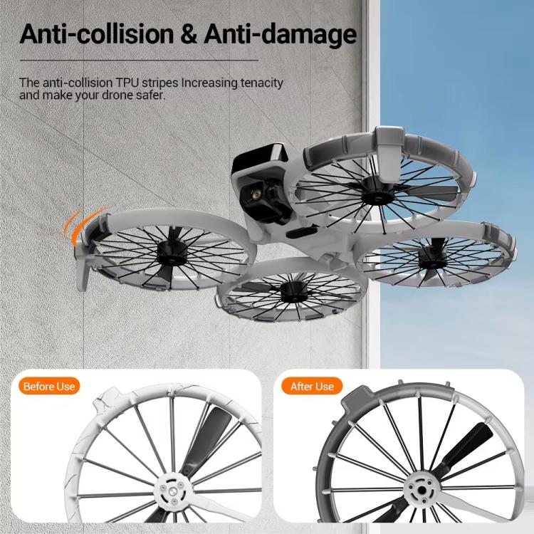 For DJI Flip RCSTQ Paddle Impact Protector Cushioning Anti-scratch and Anti-bump Ring