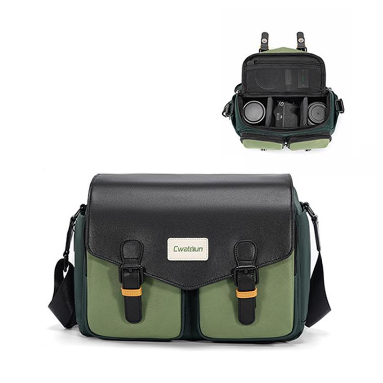 Shoulder Camera Bag Multi-functional Casual Color Clash Lightweight Storage Bag