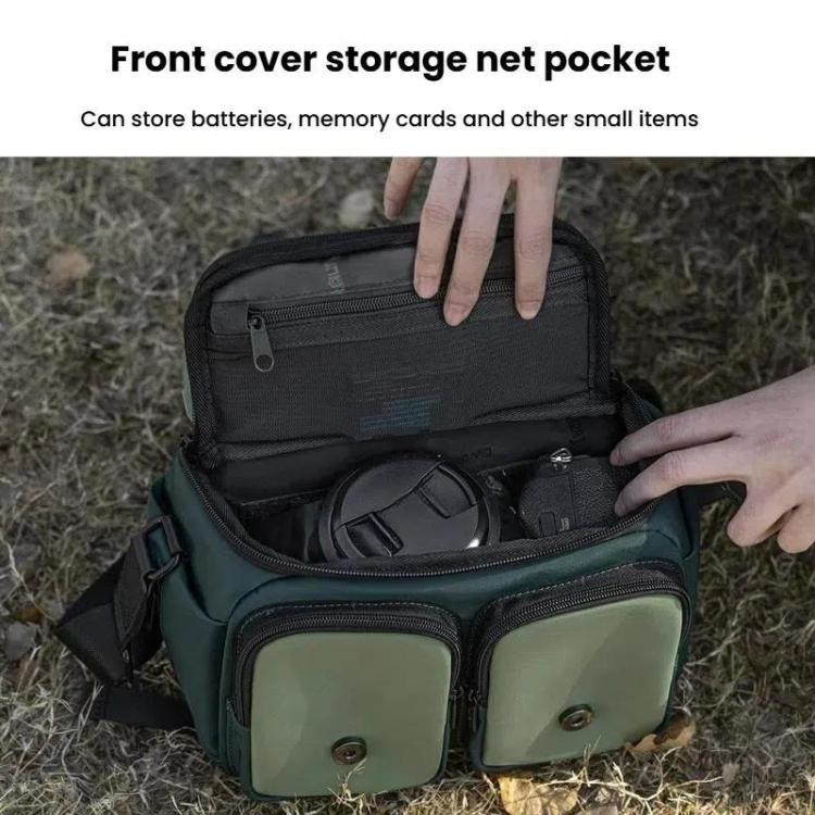 Shoulder Camera Bag Multi-functional Casual Color Clash Lightweight Storage Bag