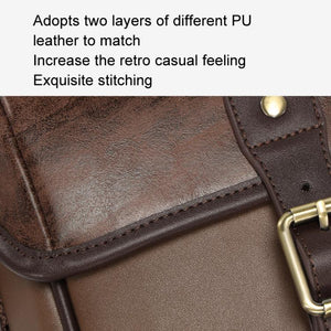Cwatcun D185 Medium Shoulder Leisure Camera Bag Vintage PU Waterproof Micro SLR Camera Storage Bag, D185