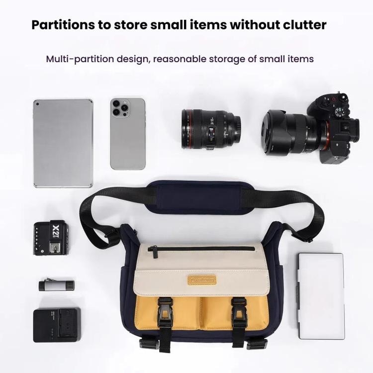 Shoulder Camera Bag Waterproof Crossbody Microsingle DSLR Camera Messenger Bag
