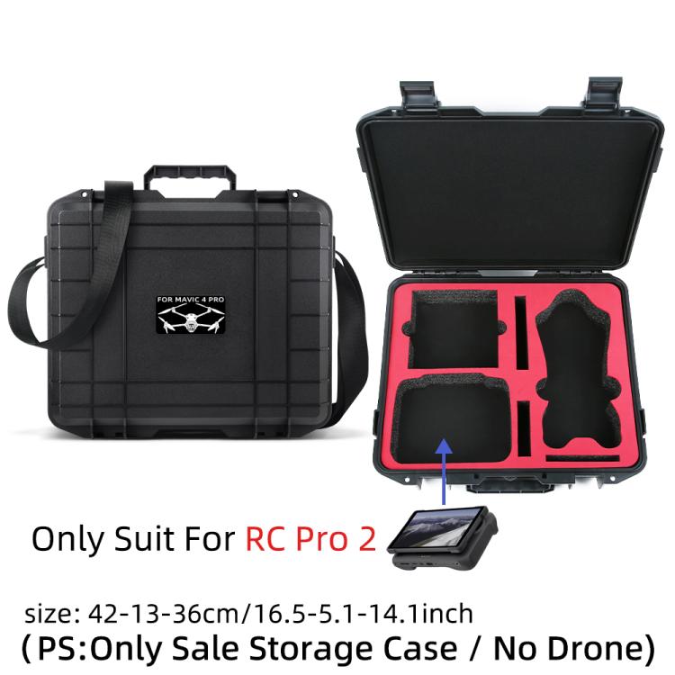 For DJI Mavic 4 Pro Creator Combo RC Pro 2 Explosion-Proof Case Storage Box Suitcase With Shoulder Strap