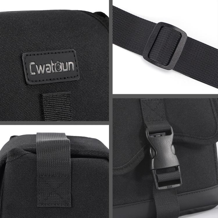 Cwatcun D186 Small Anti-scratch Lightweight Camera Shoulder Bag Camera Portable Crossbody Storage Bag