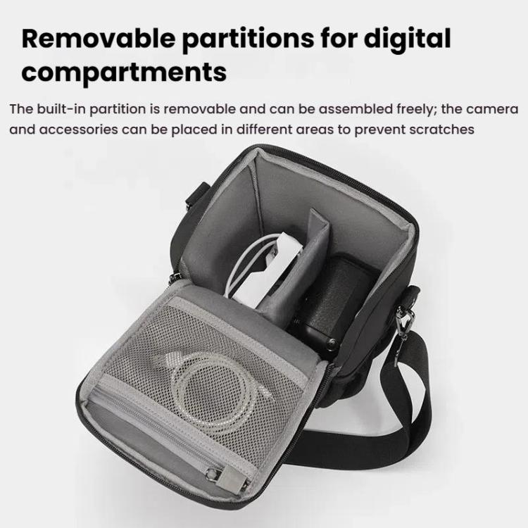 Lightweight Portable Leather Film Material Camera Crossbody Bag