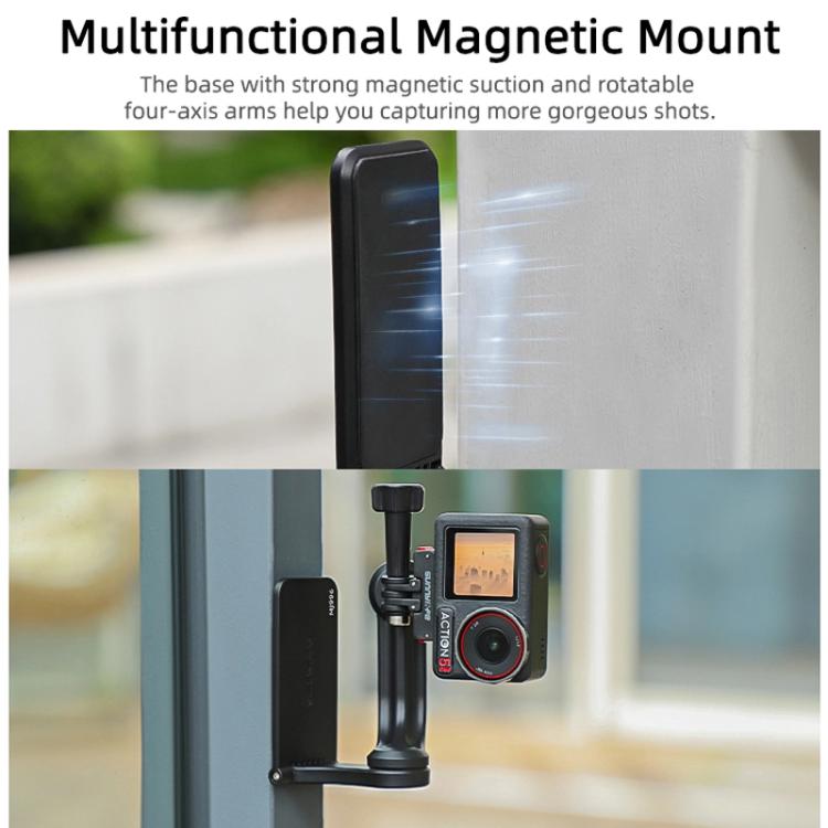 Sunnylife MJ996 Sports Camera Multi-Axis Rotating Magnetic Mount