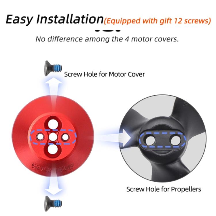 For DJI Avata 2 Sunnylife AT2-MD787 Motor Anti-dust Cover Aluminum Alloy Motor Protection Cover