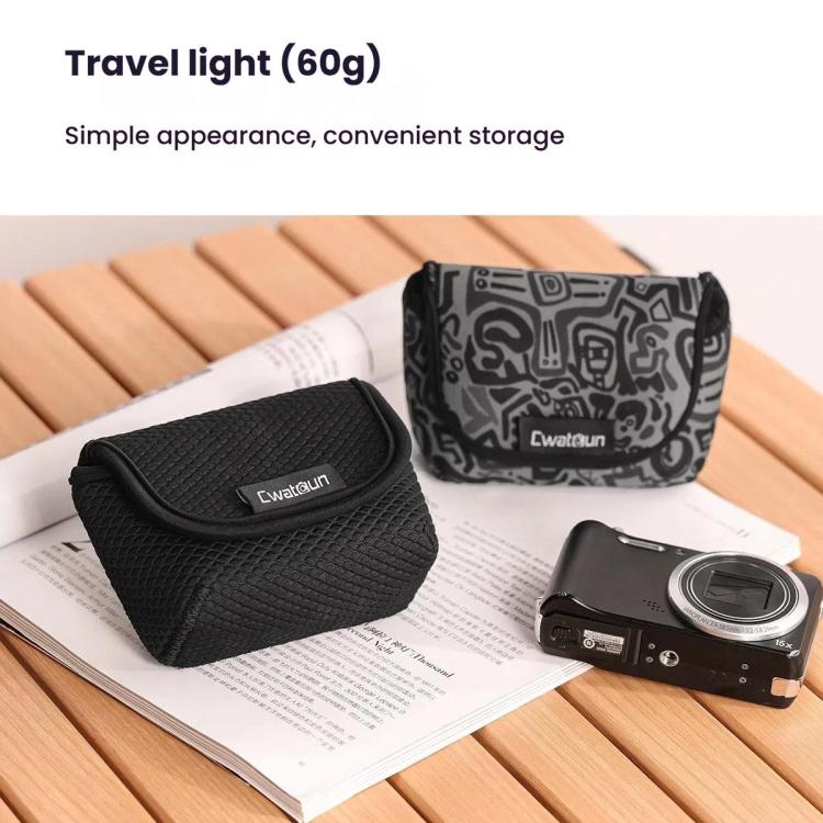 Cwatcun D200 Small Card Camera Bag Scratch-resistant Wear-resistant Portable Camera Bag
