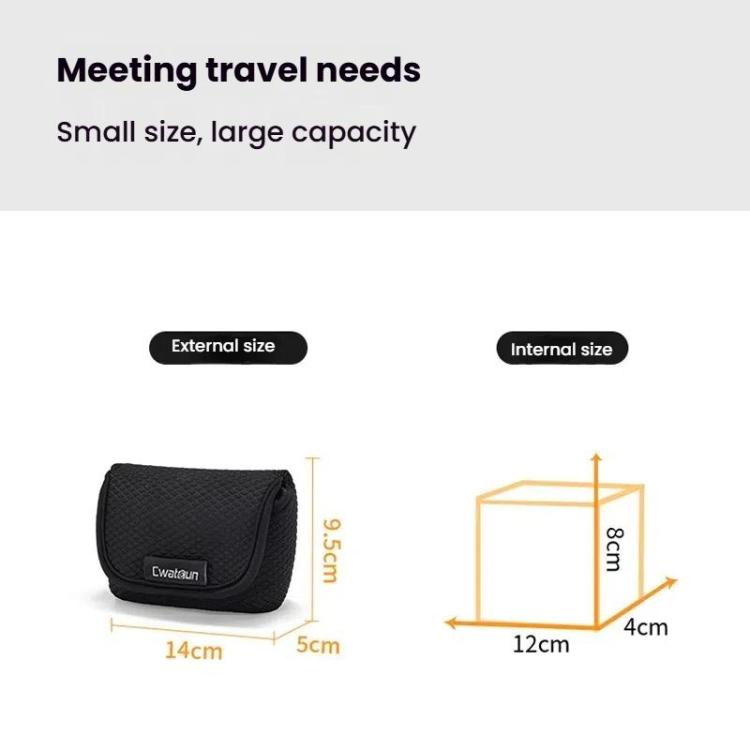 Cwatcun D200 Small Card Camera Bag Scratch-resistant Wear-resistant Portable Camera Bag