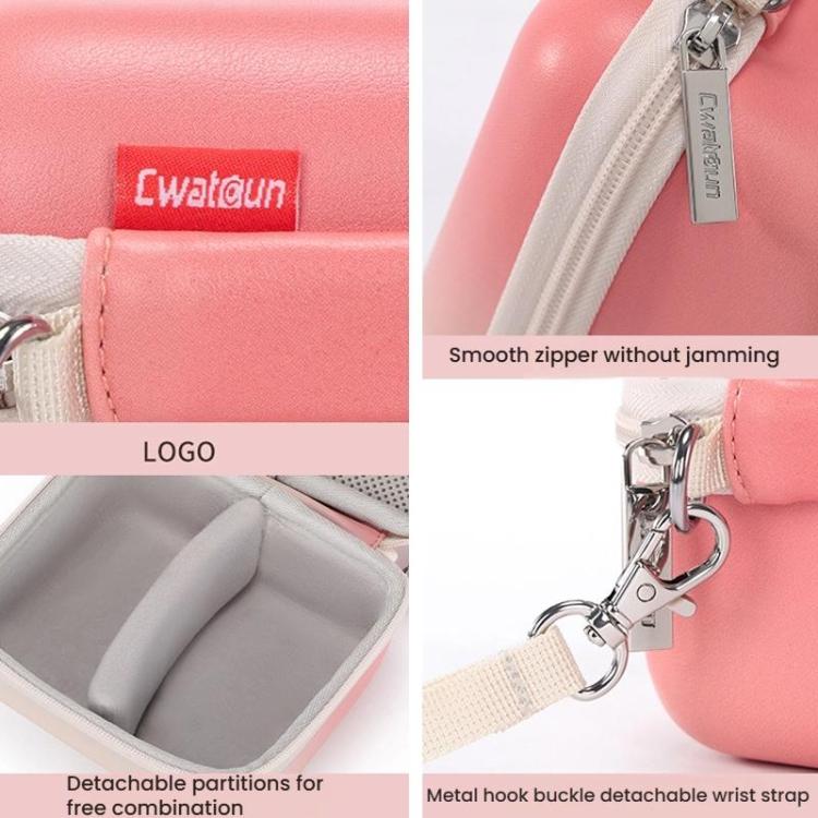 Cwatcun D218 Large Handheld Instant Camera Bag Portable Lightweight CCD Storage Bag