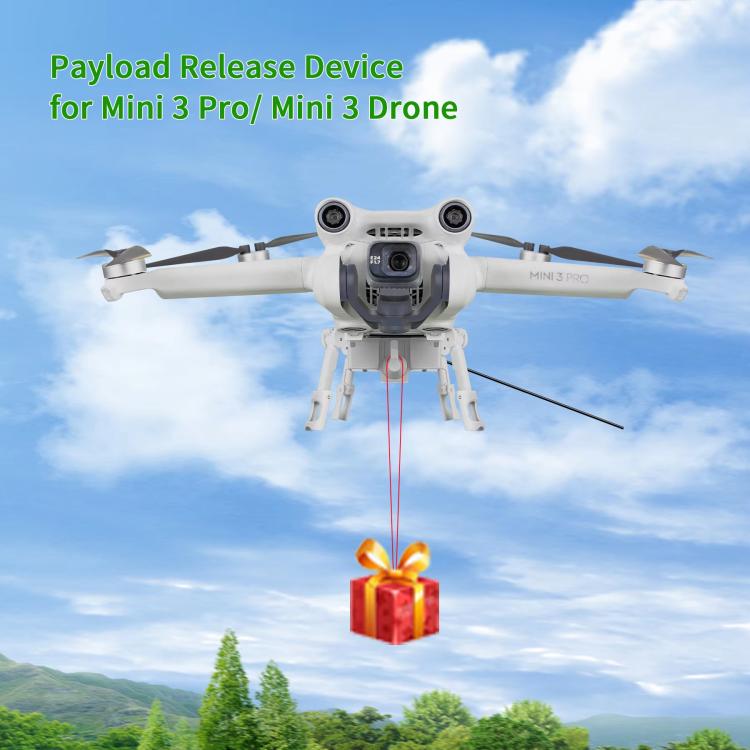 For DJI Mini 3 Pro / Mini 3 Drone YX Airdrop System Rechargeable Thrower Load 200g