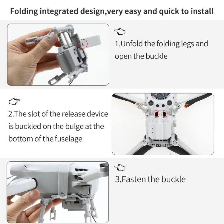 For DJI Mini 3 Pro / Mini 3 Drone YX Airdrop System Rechargeable Thrower Load 200g