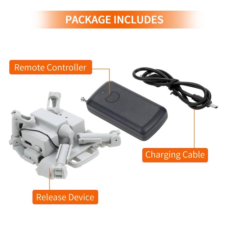 For DJI Mini 3 Pro / Mini 3 Drone YX Airdrop System Rechargeable Thrower Load 200g