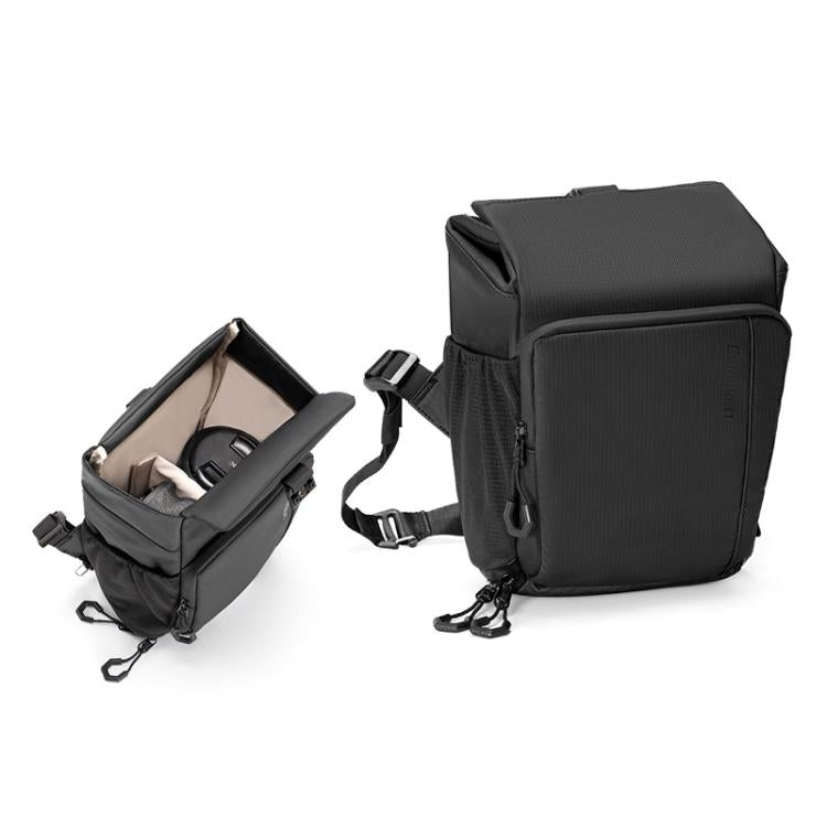 Cwatcun D198 Small Expandable Single Shoulder Camera Bag Waterproof Multi-Function Camera Bag