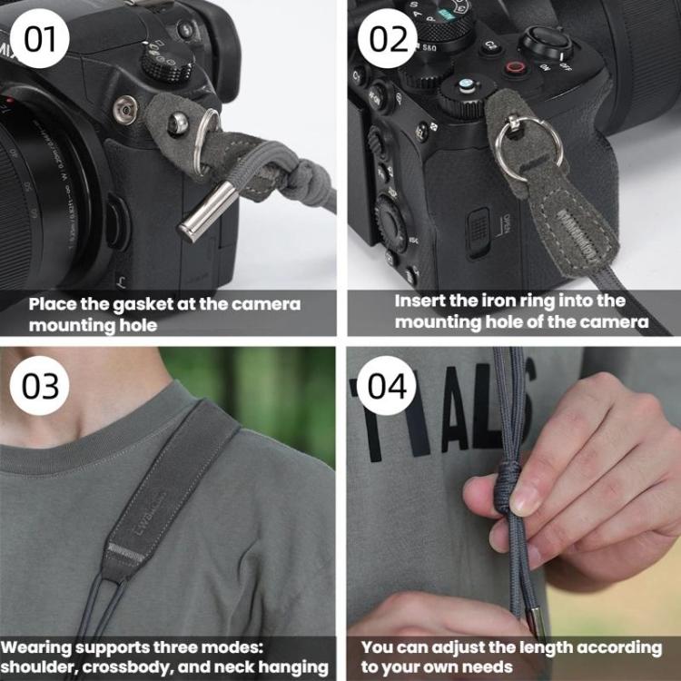 Cwatcun D214 Medium Universal Camera Strap Comfortable Pressure Relieving Camera Strap