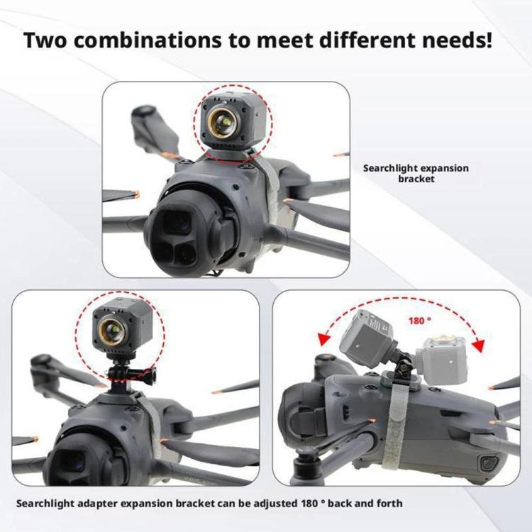 For DJI Mavic 4 Pro Drone YX 300LM Adjustable LED Spotlight Night Flight Searchlight with 3 Modes