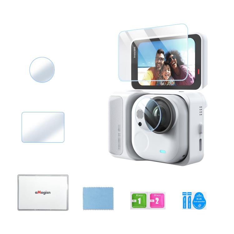For Insta360 GO Ultra aMagisn Tempered Glass Screen Protector Camera Lens Film