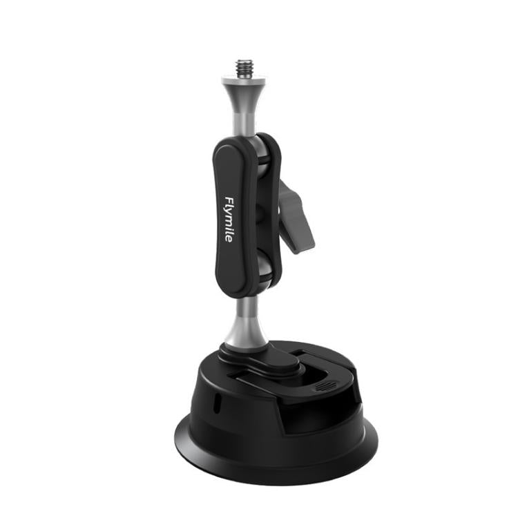 Flymile Universal Car Suction Cup Mount for Action Cameras 360-degree Rotatable, Washable and Reusable Dashboard Windshield Holder