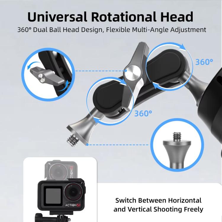 Flymile Universal Car Suction Cup Mount for Action Cameras 360-degree Rotatable, Washable and Reusable Dashboard Windshield Holder