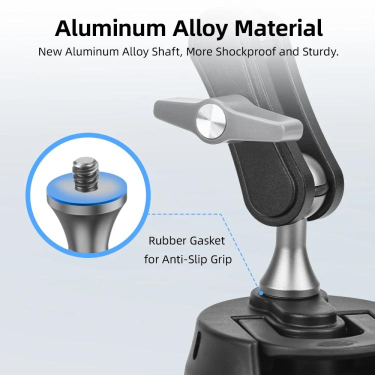 Flymile Universal Car Suction Cup Mount for Action Cameras 360-degree Rotatable, Washable and Reusable Dashboard Windshield Holder